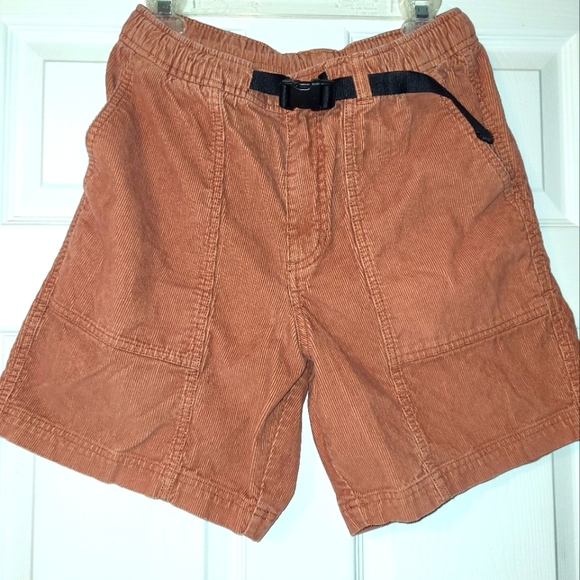 Eddie Bauer Men's Faultline Corduroy Shorts Size Medium Built In Belt Cocoa - Picture 1 of 8